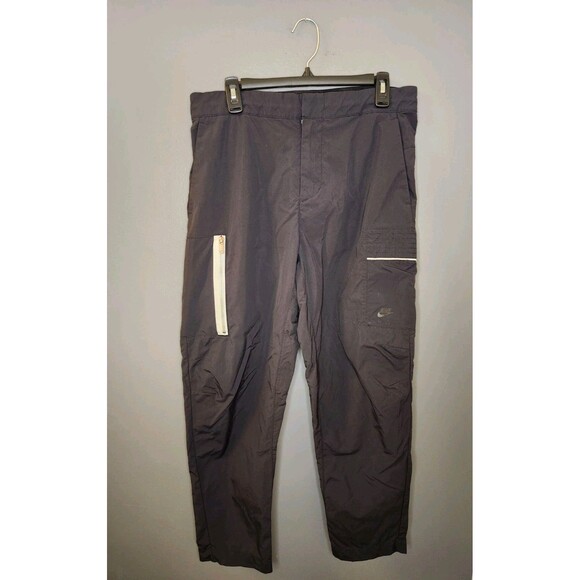 Nike Sportswear Style Essentials Utility Pants Men's M Black Nylon Cargo Joggers - Picture 1 of 6